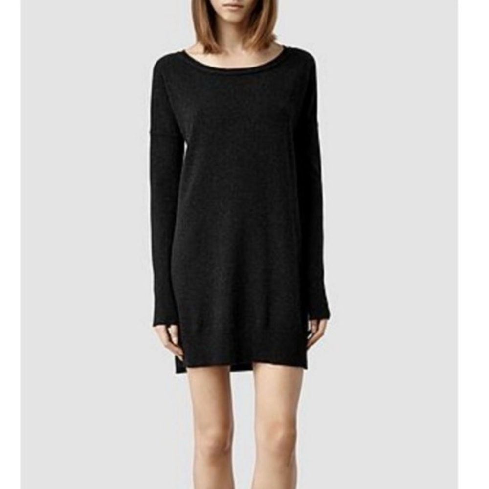 All Saints ALLSAINTS 100% Cashmere Relaxed Fit Comfy Sweater Dress Women’s Small